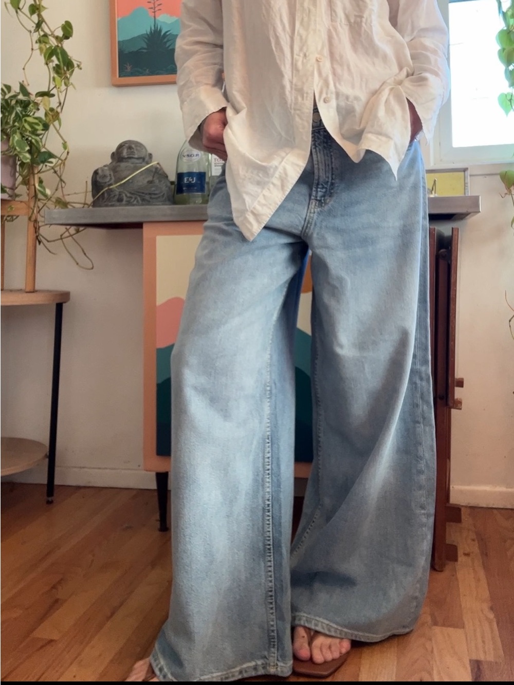 Gap Wide Leg Light Blue Women's Jeans